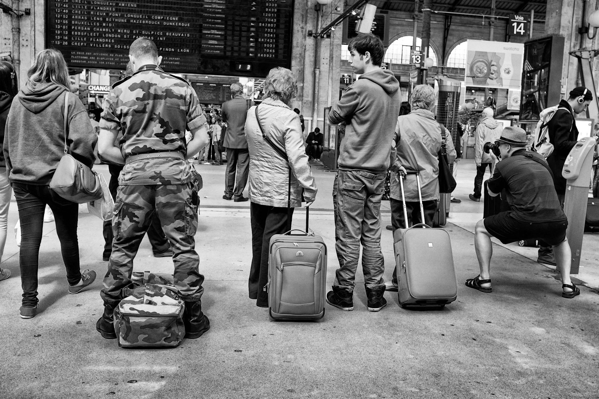 Fujifilm X100 | Gare du Nord - Attente du départ - Le Photographe