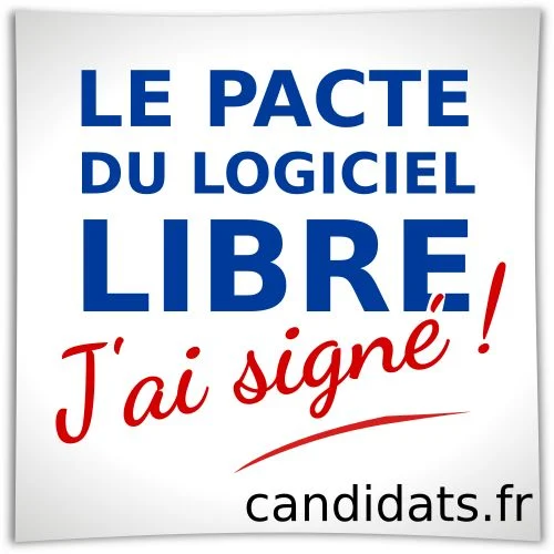pacte logiciel libre macaron