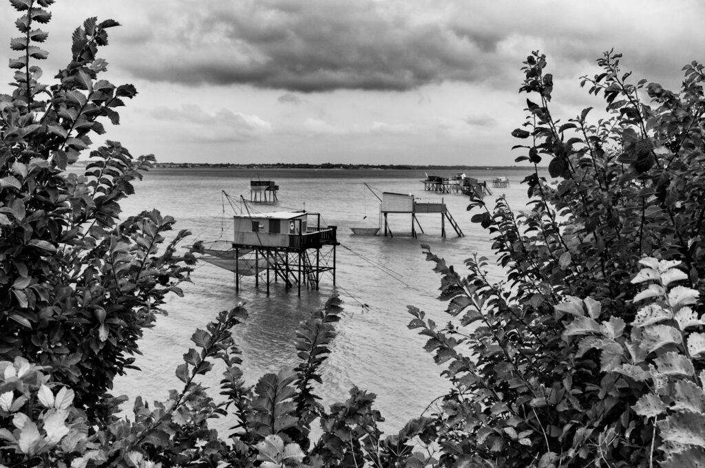 Série - Couleurs pastel Fujifilm X100 | Ile Madame - Cabanes de pêcheurs - Pêche en cours