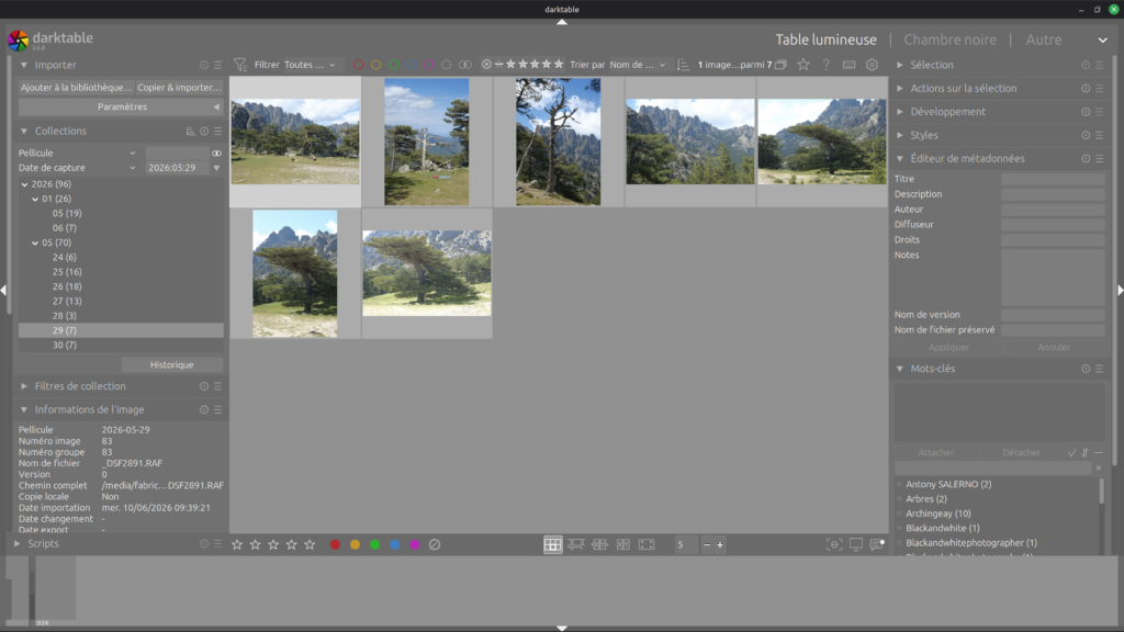 Pourquoi j’ai choisi Ubuntu et Linux Mint pour mon quotidien de photographe darktable 5.6