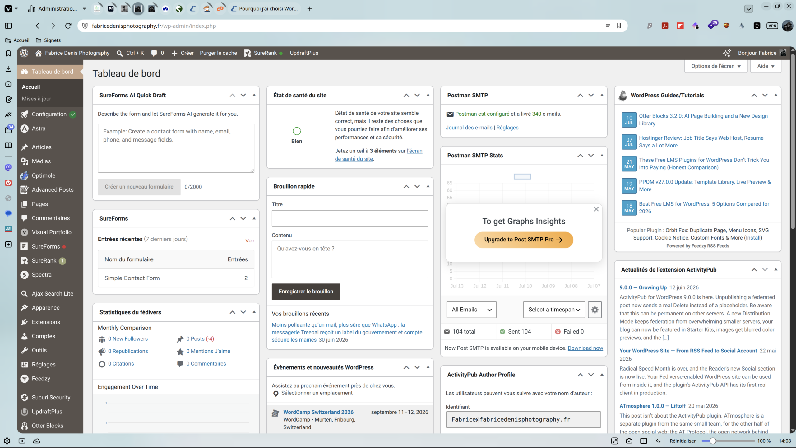 administration wordpress